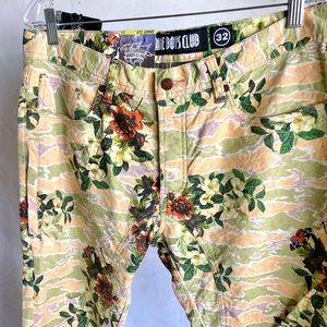 Billionaire Boys Club floral jeans